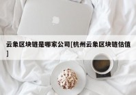 云象区块链是哪家公司[杭州云象区块链估值]